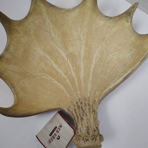 Red Shed Moose Antler Bowl Home Decor Cabin Rustic Hunting Gift - Picture 2 of 8